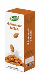 Almond milk 200ml in aseptic pak